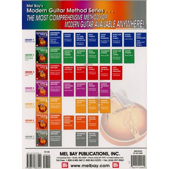MEL BAY'S MODERN GUITAR METHOD GRADE 1, ©1990, BOOK ONLY (NO CD), 48 pgs. - Picture 2 of 4